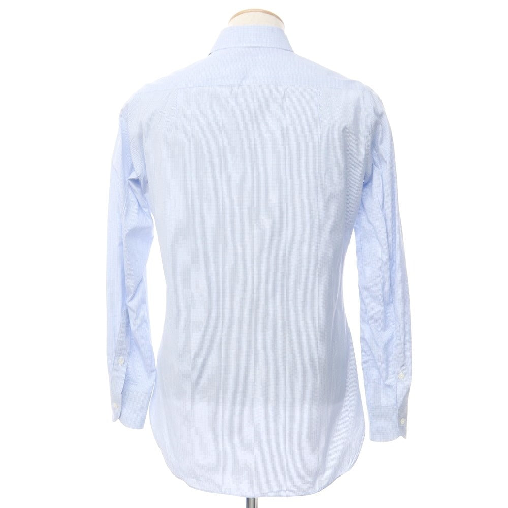 [Used] Ring Jacket, Check Wide Collar Dress Shirt, Blue x White [38] [Condition Rank C] [Men&