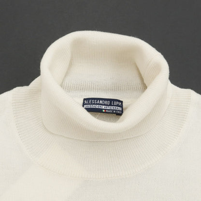 [Used] Alessandro Luppi Wool Turtleneck Pullover Knit White [46] [Condition Rank A] [Men&