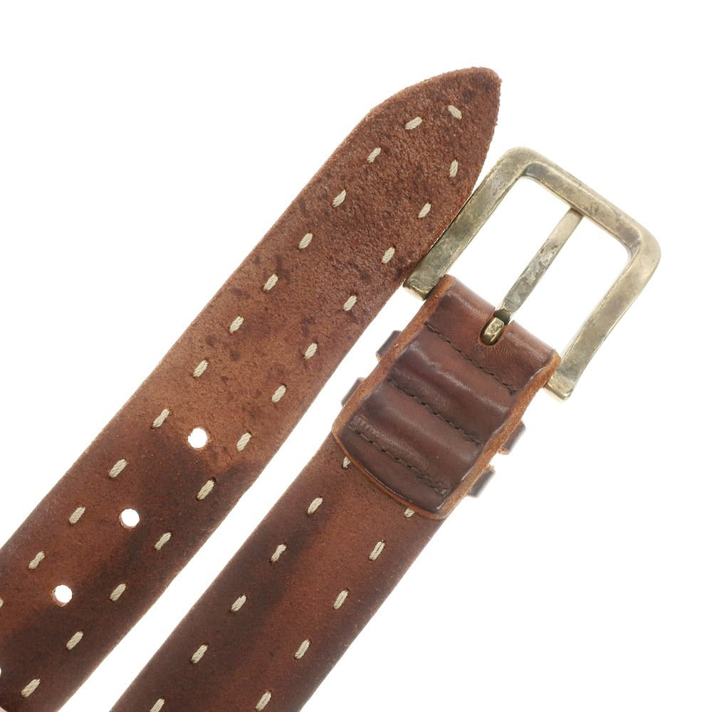 [Used] ORCIANI Leather Belt Brown [80] [Condition Rank D] [Men&