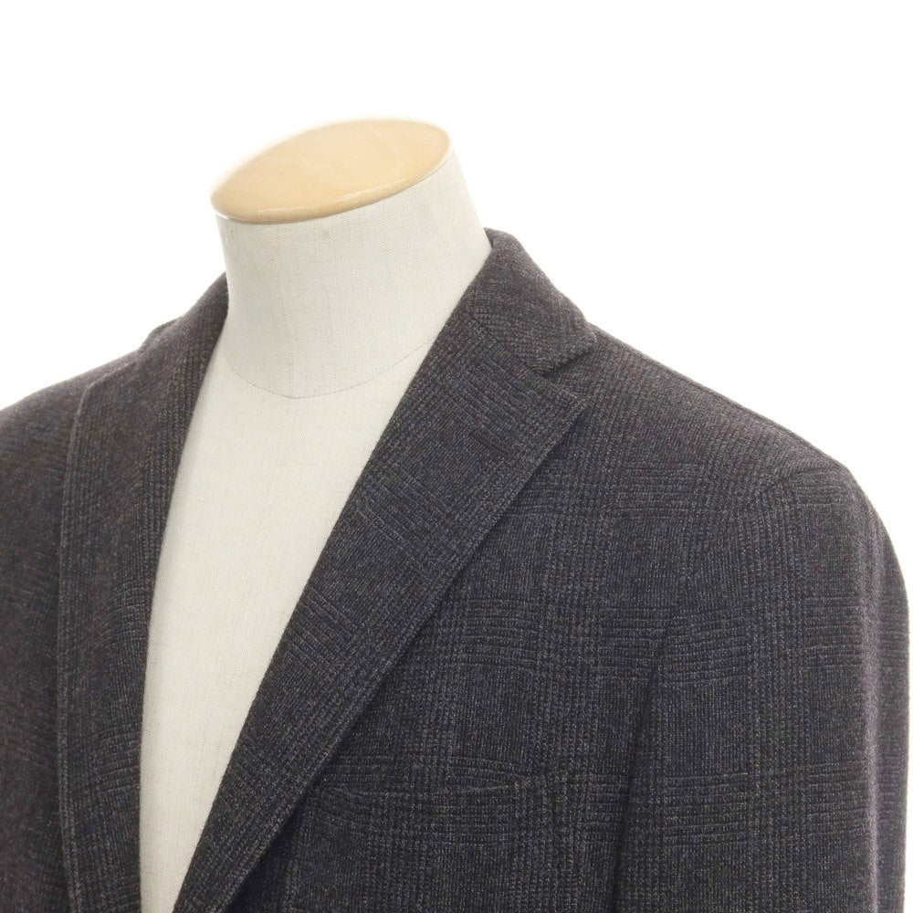 [Used] BOGLIOLI DOVER wool checked tailored jacket, charcoal [46] [Condition rank B] ​​[Men&