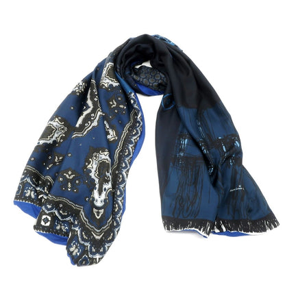 [Used] PIERRE LOUIS MASCIA scarf
 Navy x Black [NVY] [S/S] [Condition Rank B] [Men&