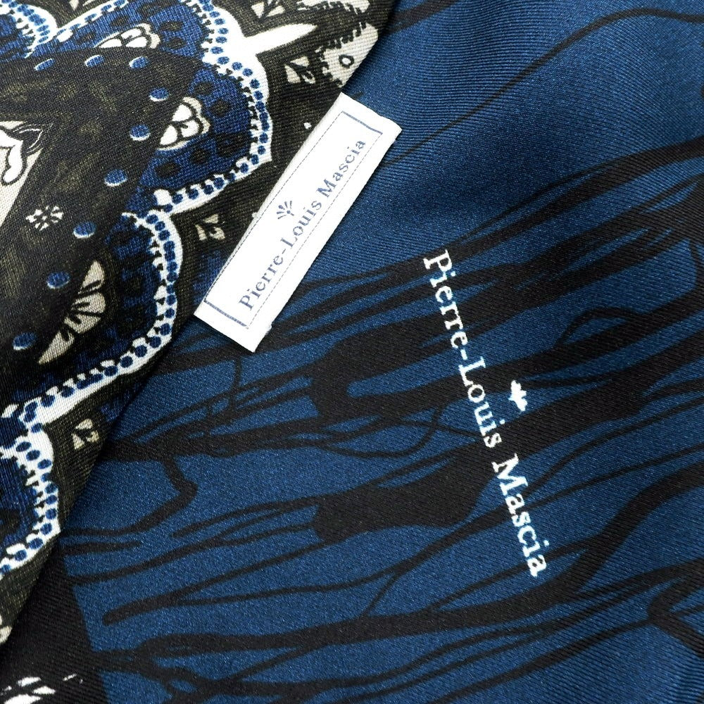 [Used] PIERRE LOUIS MASCIA scarf
 Navy x Black [NVY] [S/S] [Condition Rank B] [Men&