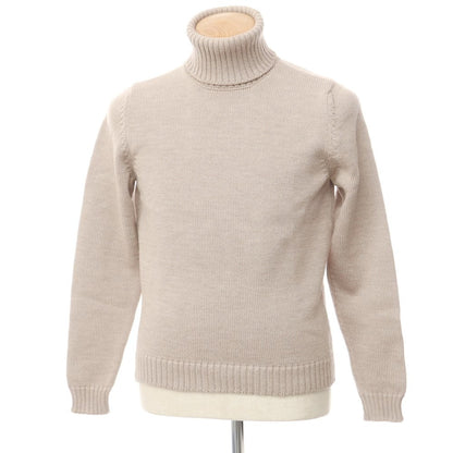 [Used] ZANONE Wool Turtleneck Pullover Knit Light Beige [44] [Condition Rank B] ​​[Men&