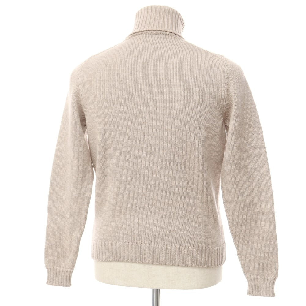 [Used] ZANONE Wool Turtleneck Pullover Knit Light Beige [44] [Condition Rank B] ​​[Men&