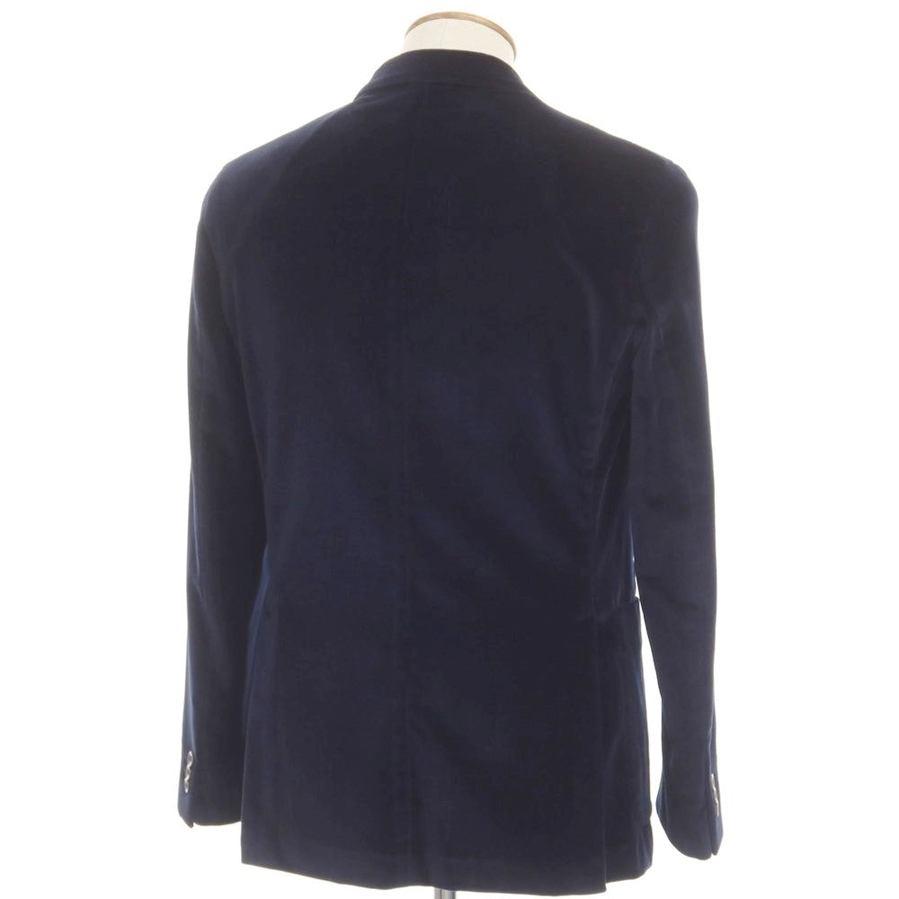 [Used] BOGLIOLI DOVER Velour Cotton Casual Jacket Navy [48] [Condition Rank B] ​​[Men&