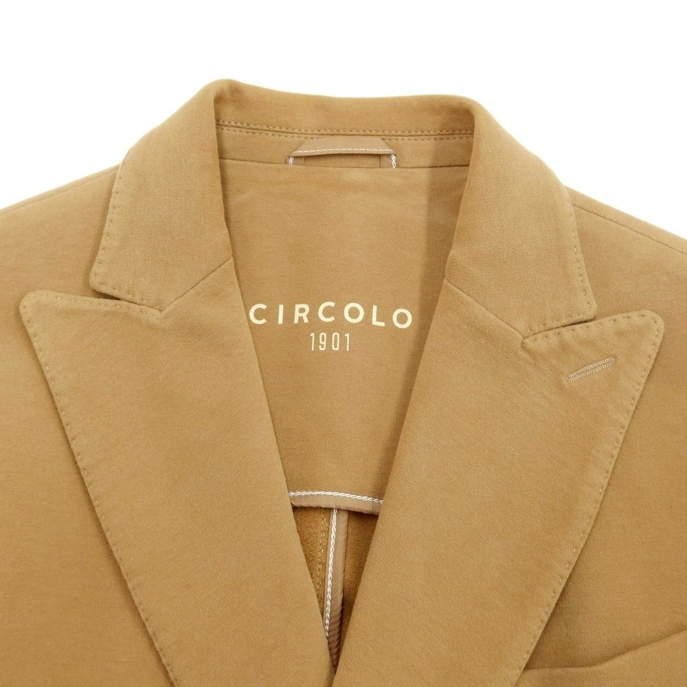 [Used] CIRCOLO 1901 Cotton Jersey Casual Jacket Camel [48] [Condition Rank C] [Men&