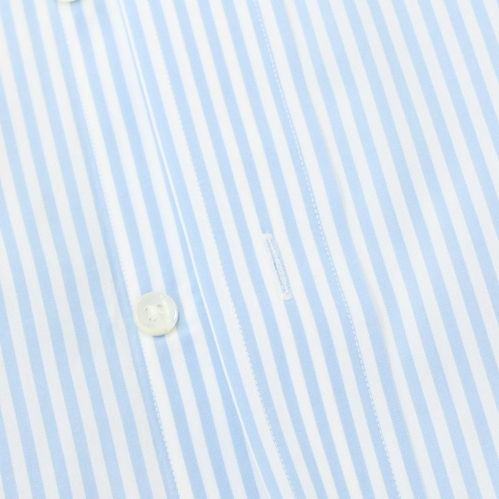 [Used] Makers Shirt Kamakura Cotton Striped Button-down Dress Shirt Light Blue x White [40] [Condition Rank B] ​​[Men&