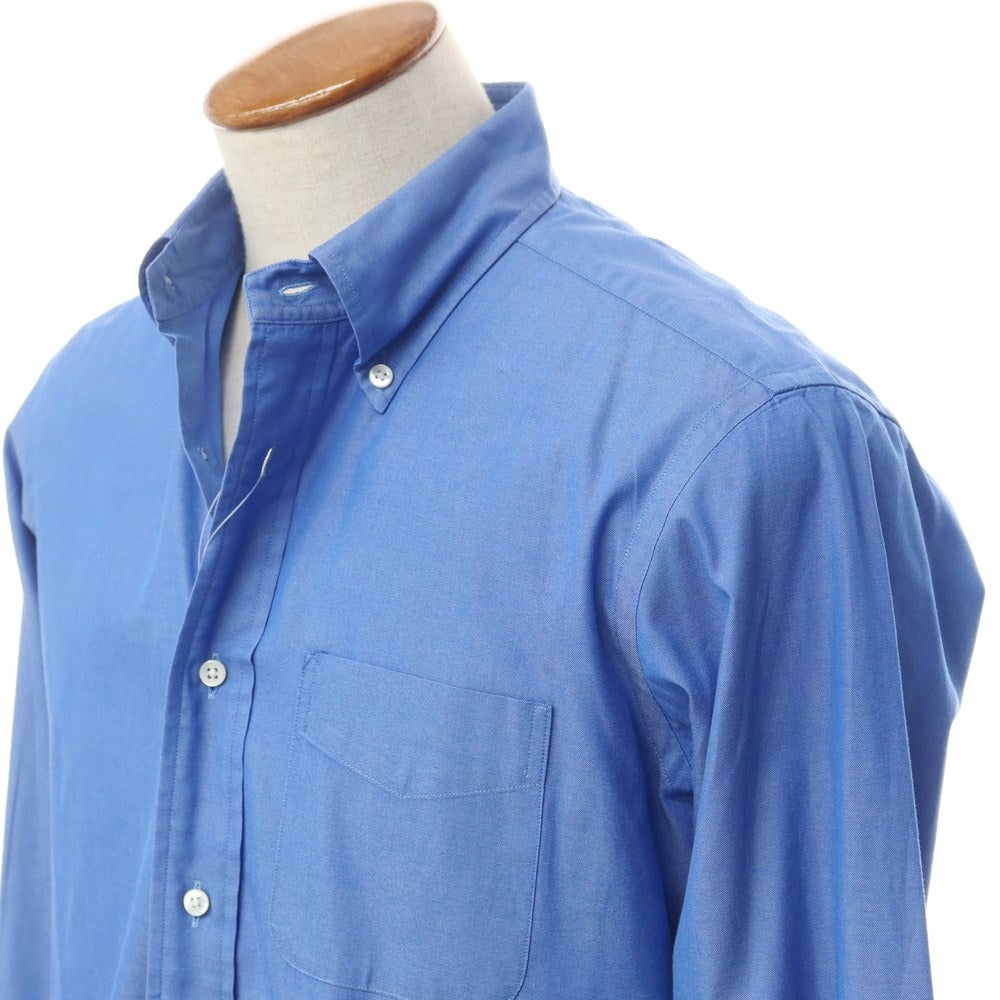 【中古】メイカーズシャツ カマクラ Makers Shirt 鎌倉 コットン ボタンダウン ドレスシャツ ブルー【 40 】【 状態ランクB 】【 メンズ 】