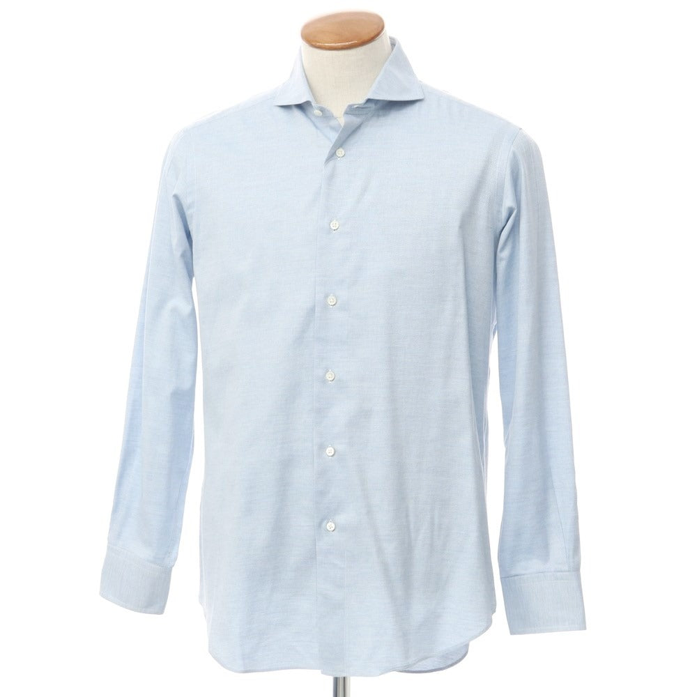 [Used] Makers Shirt Kamakura Cotton Horizontal Collar Dress Shirt Light Blue [40] [Condition Rank B] ​​[Men&