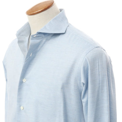 [Used] Makers Shirt Kamakura Cotton Horizontal Collar Dress Shirt Light Blue [40] [Condition Rank B] ​​[Men&