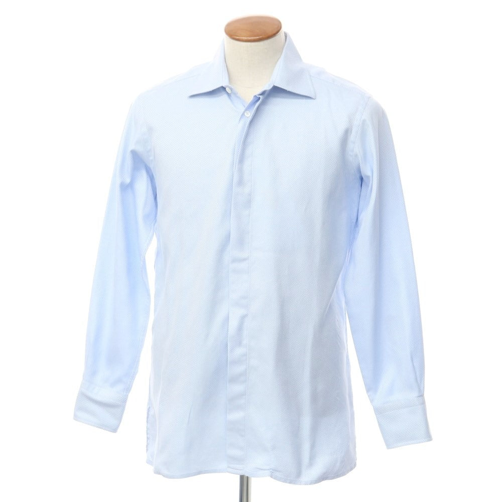 [Used] Kilgour Cotton Regular Collar Casual Shirt Light Blue x White [40] [Condition Rank C] [Men&