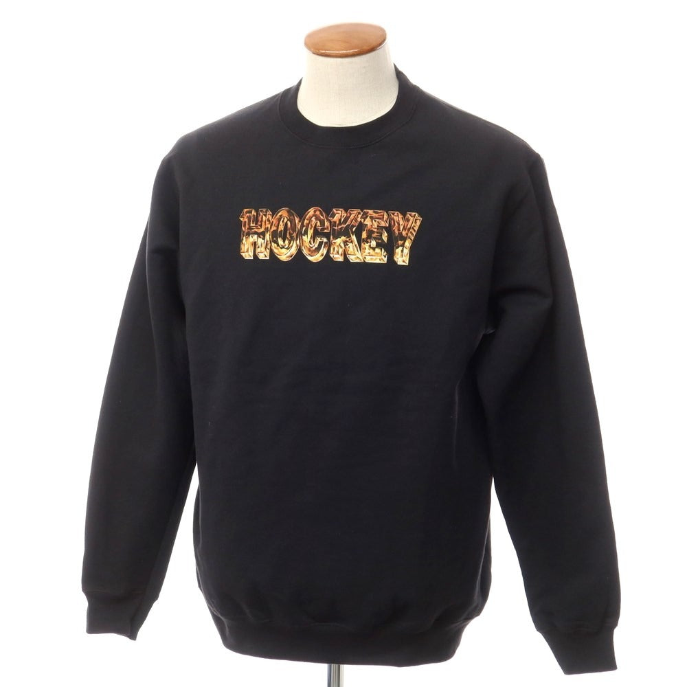 [Used] Hockey Skateboards HOCKEY SKATEBOARDS Cotton Polyester Crew Neck Sweatshirt Black [M] [Condition Rank B] ​​[Men&