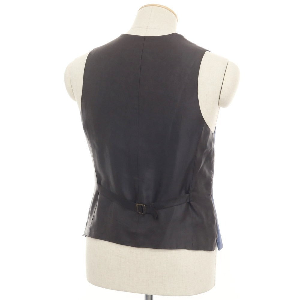 [Used] BEVILACQUA Linen Vest Casual Gilet Navy x Black [XS] [Condition Rank B] [Men&