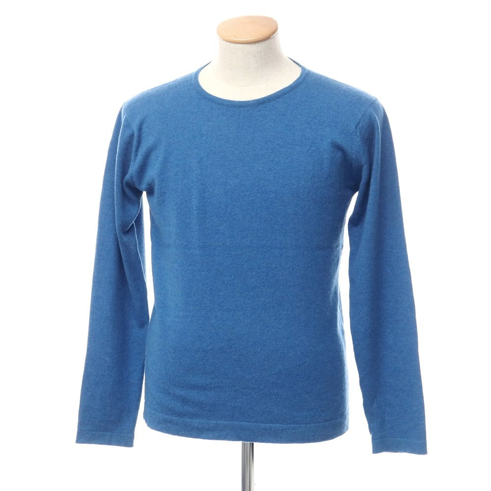 [Used] CASHYAGE Cashmere Crew Neck Pullover Knit Blue [46] [Condition Rank C] [Men&