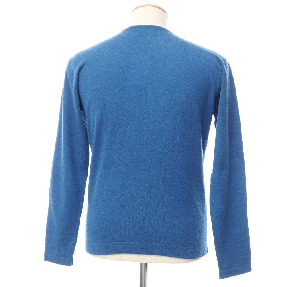 [Used] CASHYAGE Cashmere Crew Neck Pullover Knit Blue [46] [Condition Rank C] [Men&