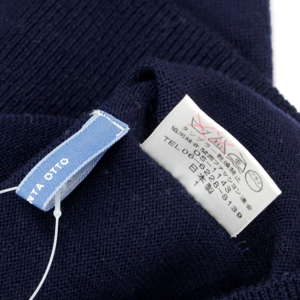 [Used] TRENTA OTTO Wool Turtleneck Pullover Knit Navy [1] [Condition Rank C] [Men&