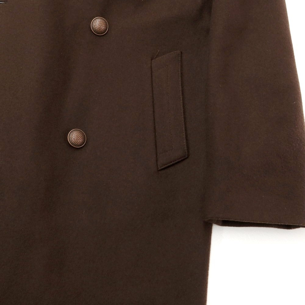 [Used] TAGLIATORE Wool nylon cashmere double-breasted coat, brown [46] [Condition rank A] [Men&