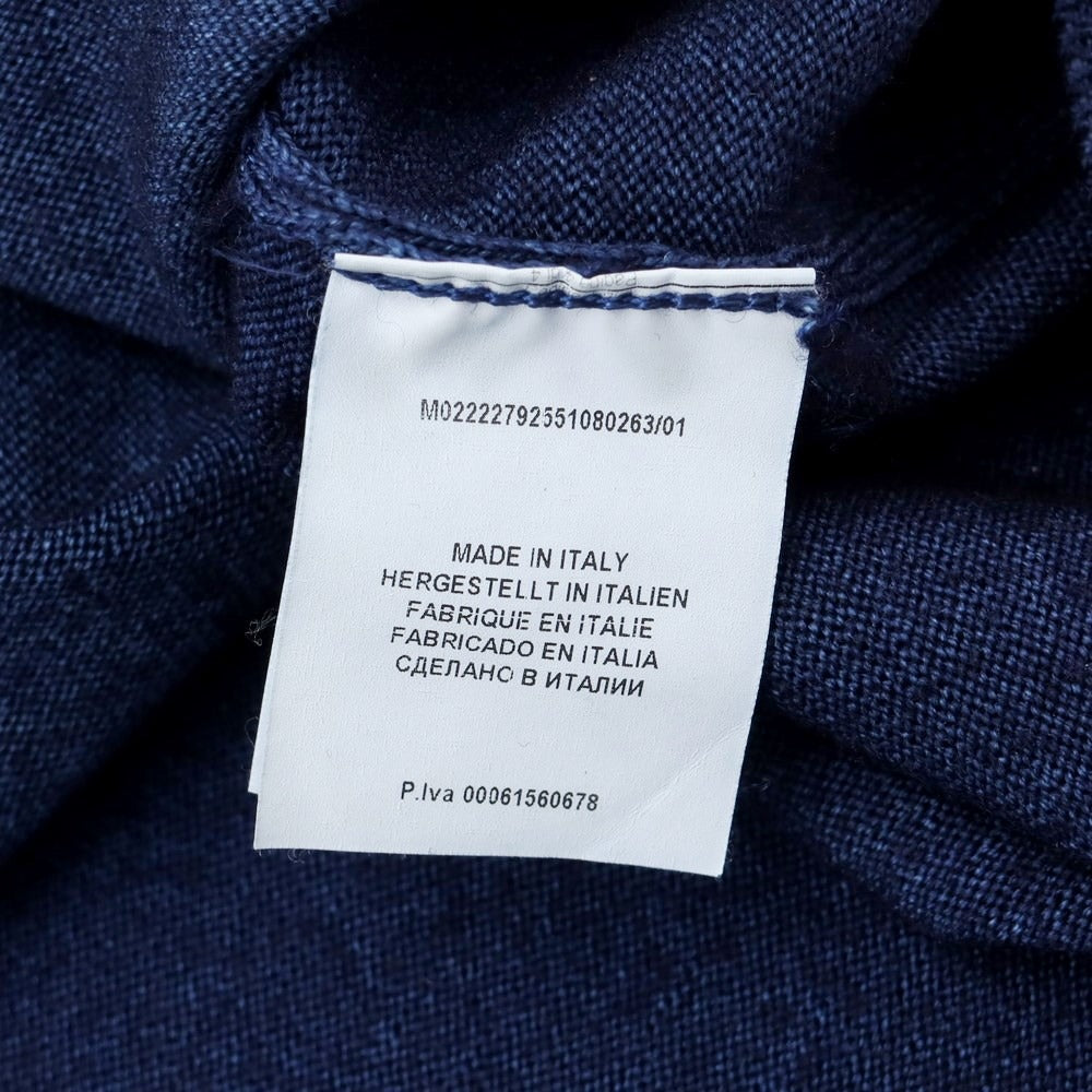 [Used] GRAN SASSO Wool Mock Neck Pullover Knit Navy [46] [Condition Rank A] [Men&