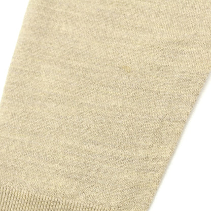 [Used] John Smedley Wool V-neck pullover knit beige [M] [Condition rank A] [Men&