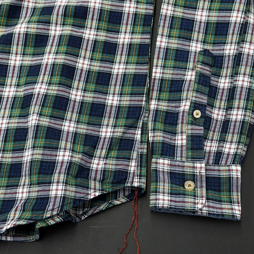 [Used] VINTAGE55 Cotton Casual Shirt Navy x Green [L] [Condition Rank B] [Men&