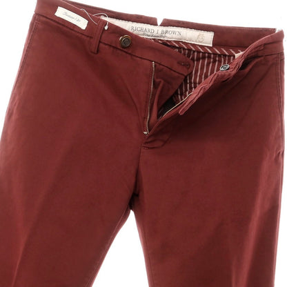 [Used] [Unused] Richard J Brown Stretch Cotton Polyester Casual Slacks Pants Maroon [31] [Condition Rank S] [Men&