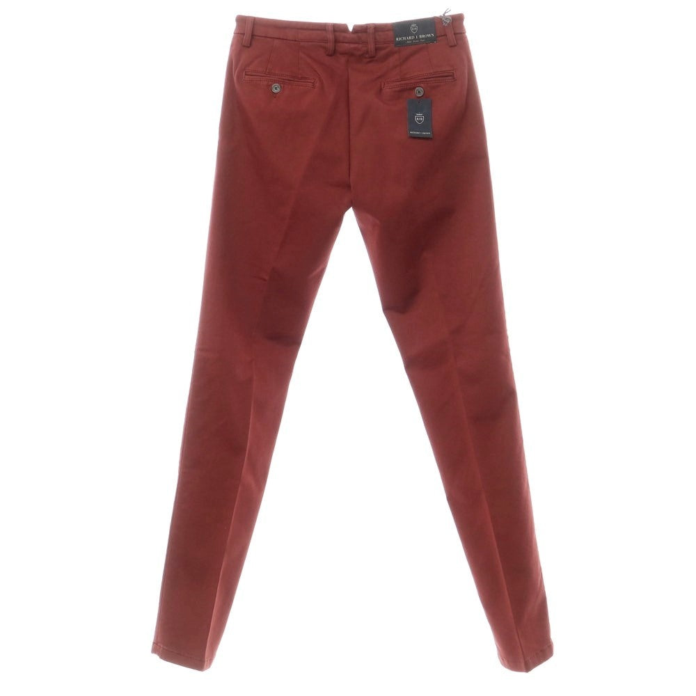 [Used] [Unused] Richard J Brown Stretch Cotton Polyester Casual Slacks Pants Maroon [31] [Condition Rank S] [Men&