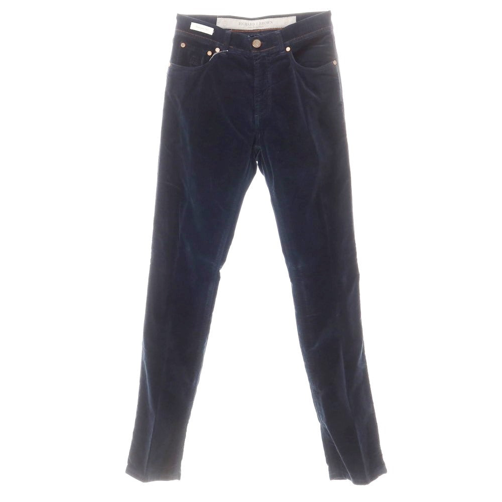 [Used] [Unused] Richard J Brown RICHARD J BROWN Moleskin Stretch Cotton 5 Pocket Pants Navy [29] [Condition Rank S] [Men&