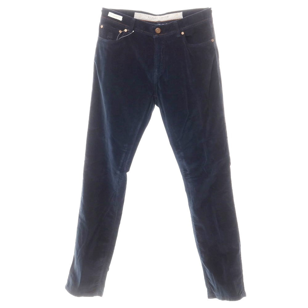 [Used] [Unused] Richard J Brown RICHARD J BROWN Moleskin Stretch Cotton 5 Pocket Pants Navy [34] [Condition Rank S] [Men&