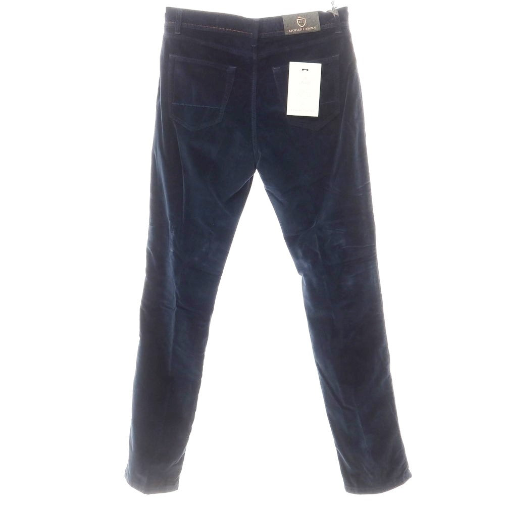 [Used] [Unused] Richard J Brown RICHARD J BROWN Moleskin Stretch Cotton 5 Pocket Pants Navy [34] [Condition Rank S] [Men&