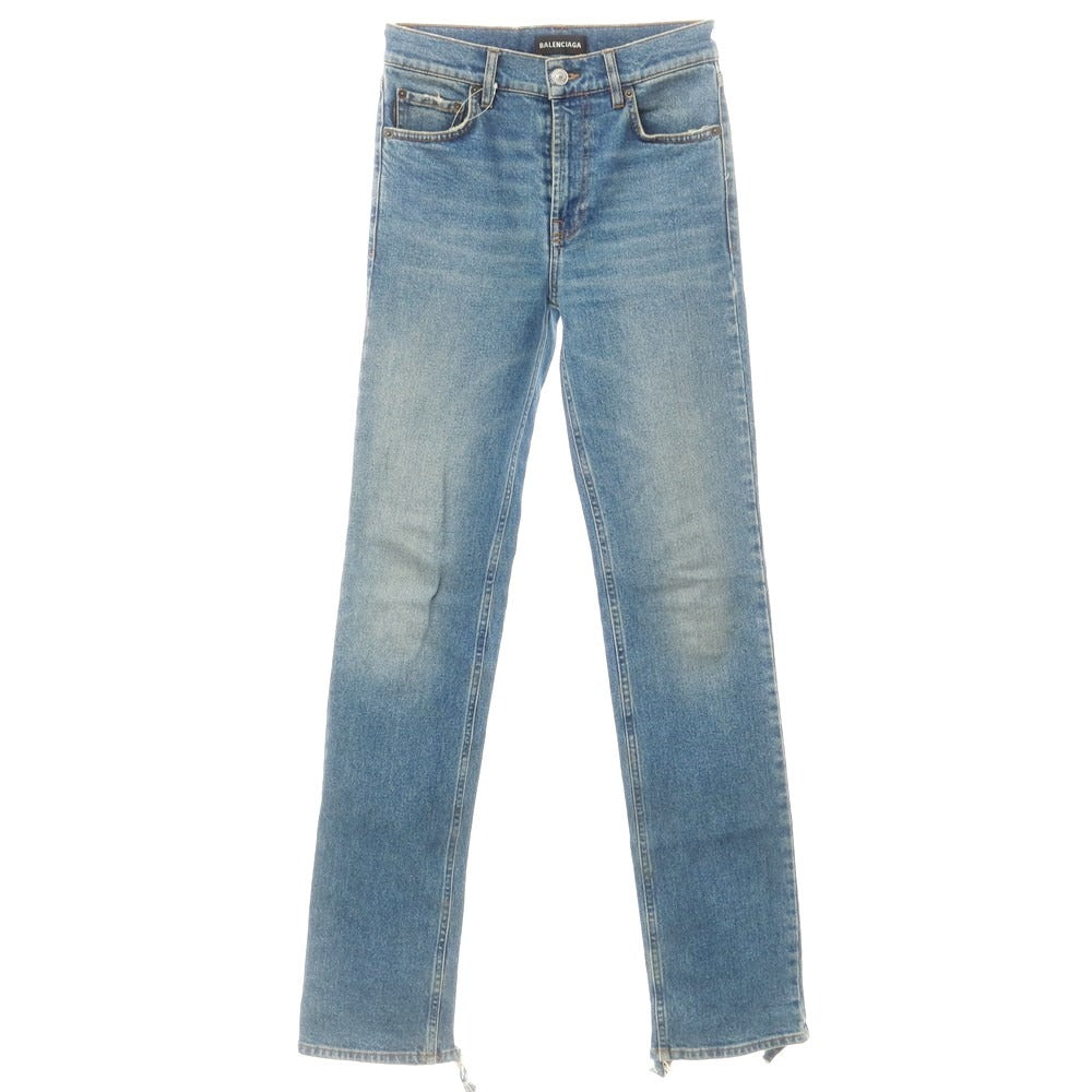 [Used] BALENCIAGA Distressed Denim Pants Jeans Blue [28] [Condition Rank D] [Men&