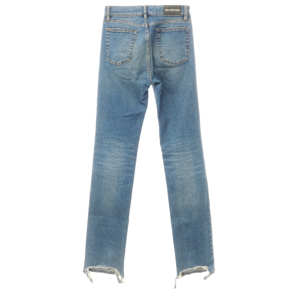 [Used] BALENCIAGA Distressed Denim Pants Jeans Blue [28] [Condition Rank D] [Men&