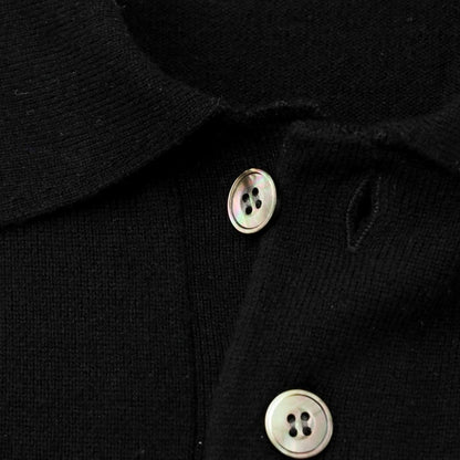 [Used] nakedgauge 2023 Fall/Winter Wool Polo Knit Black [1] [Condition Rank B] ​​[Men&