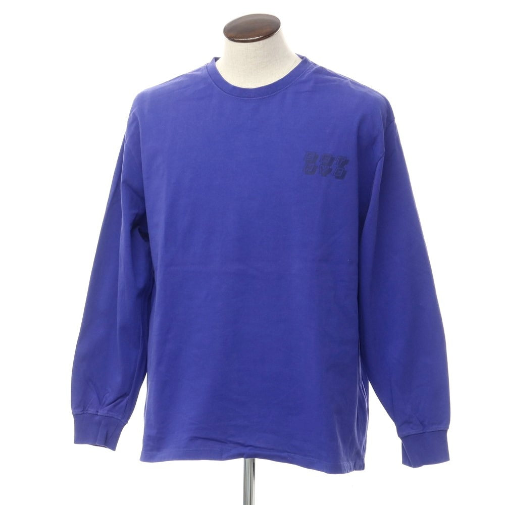 [Used] Saturdays NYC Cotton Crew Neck Long Sleeve T-Shirt Purple [L] [Condition Rank C] [Men&