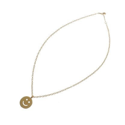 [Used] A.P.C. Smiley Mark Necklace Gold [Condition Rank B] [Unisex]
 [CPD]