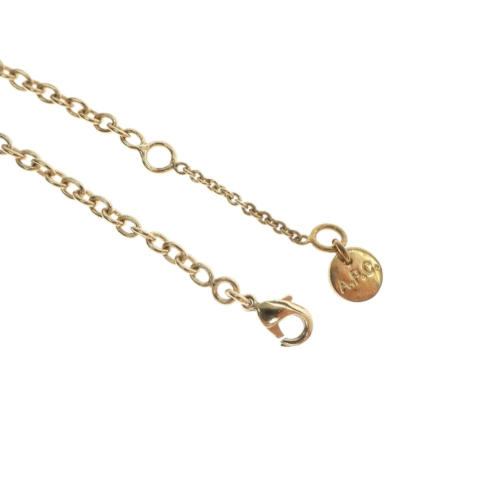 [Used] A.P.C. Smiley Mark Necklace Gold [Condition Rank B] [Unisex]
 [CPD]