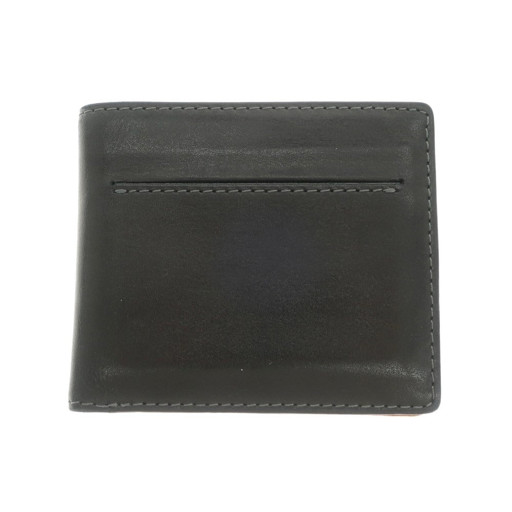 [Used] BAGGYPORT Leather Bi-fold Wallet Black [Condition Rank A] [Men&