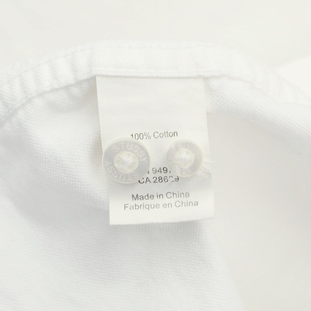 [Used] STUSSY Cotton Button-down Casual Shirt White [XL] [Condition Rank B] [Men&