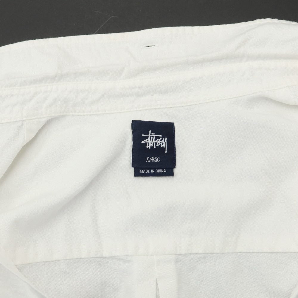 [Used] STUSSY Cotton Button-down Casual Shirt White [XL] [Condition Rank B] [Men&