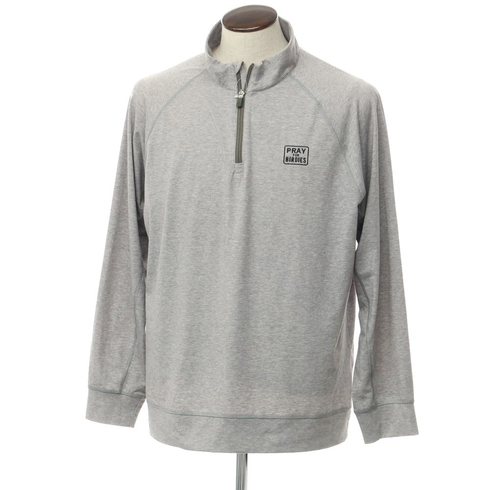 [Used] G/FORE polyester half-zip long-sleeve T-shirt, gray [XL] [Condition: C] [Men&