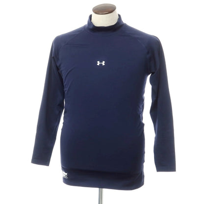 【中古】アンダーアーマー UNDER ARMOUR ポリエステルジャージー ハイネックカットソー 長袖Ｔシャツ ネイビー【 3XL 】【 状態ランクB 】【 メンズ 】
[CPD]