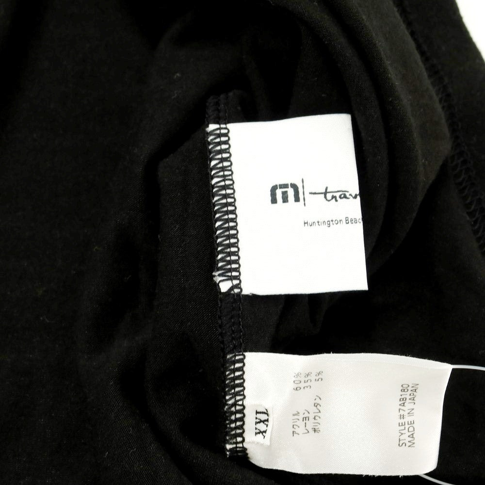 [Used] TravisMathew Turtleneck Cut and Sew Long Sleeve T-Shirt Black [XXL] [Condition Rank C] [Men&