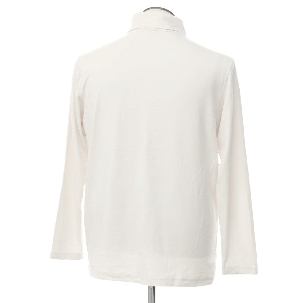 [Used] TravisMathew Turtleneck Cut and Sew Long Sleeve T-Shirt Off White [2XL] [Condition Rank C] [Men&