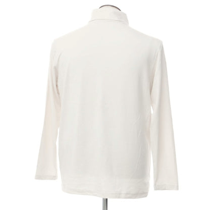 [Used] TravisMathew Turtleneck Cut and Sew Long Sleeve T-Shirt Off White [2XL] [Condition Rank C] [Men&