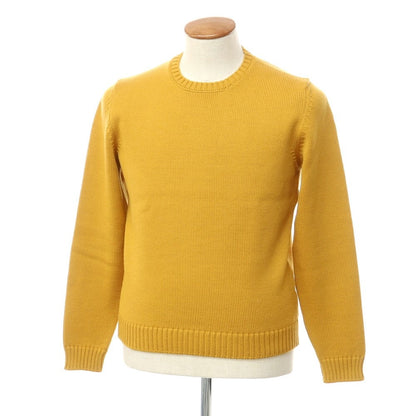 [Used] ZANONE mid-gauge wool turtleneck knit, orange yellow [48] [Condition Rank A] [Men&