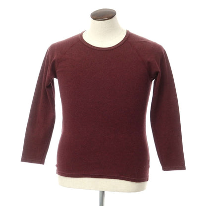 [Used] Hollywood Ranch Market HOLLYWOOD RANCH MARKET Crew neck cut and sew long sleeve T-shirt Bordeaux [3 (L)] [Condition rank C] [Men&