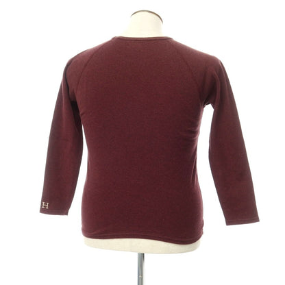 [Used] Hollywood Ranch Market HOLLYWOOD RANCH MARKET Crew neck cut and sew long sleeve T-shirt Bordeaux [3 (L)] [Condition rank C] [Men&