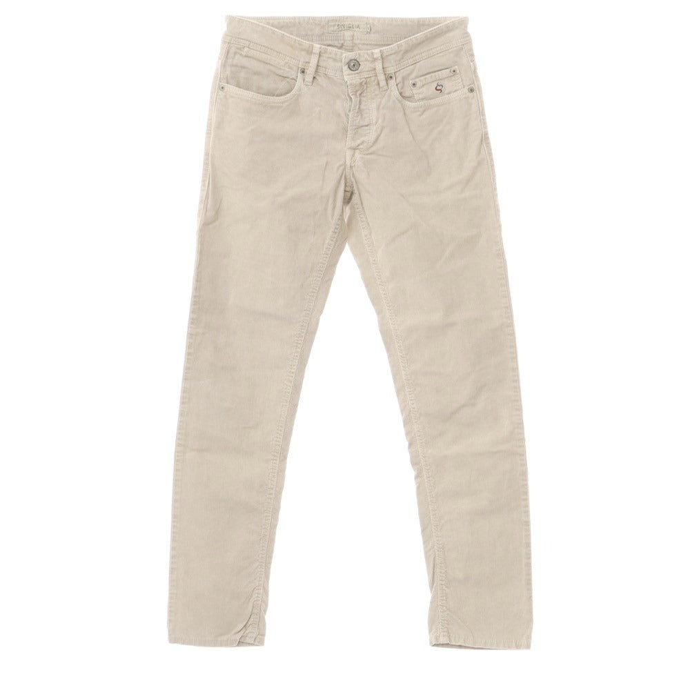 [Used] SIVIGLIA Stretch Corduroy 5 Pocket Pants Beige [32] [Condition Rank C] [Men&