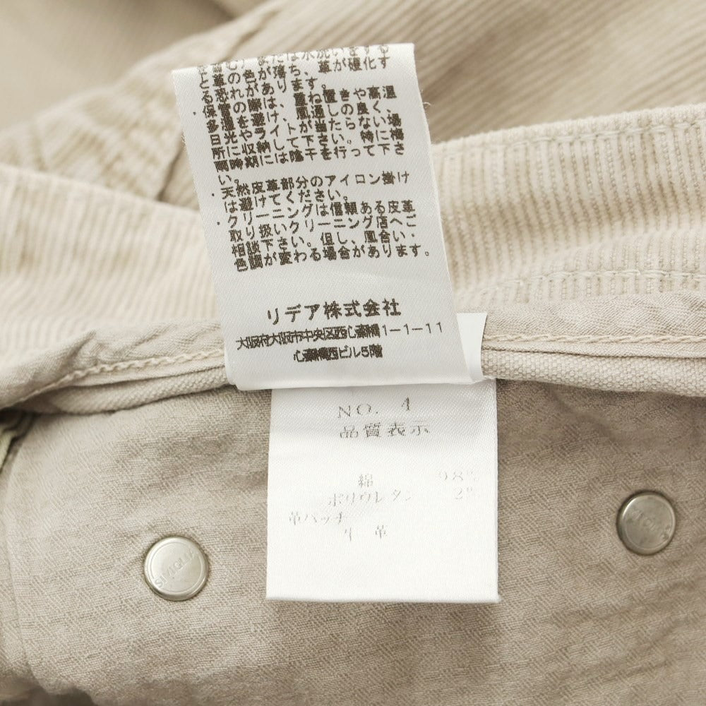 [Used] SIVIGLIA Stretch Corduroy 5 Pocket Pants Beige [32] [Condition Rank C] [Men&