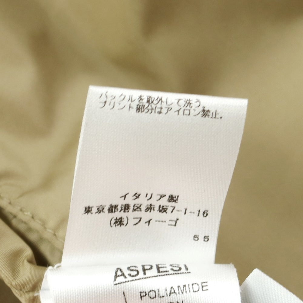 【中古】アスペジ ASPESI ナイロン トレンチコート ベージュ【 XS 】【 状態ランクC 】【 メンズ 】
[APD]