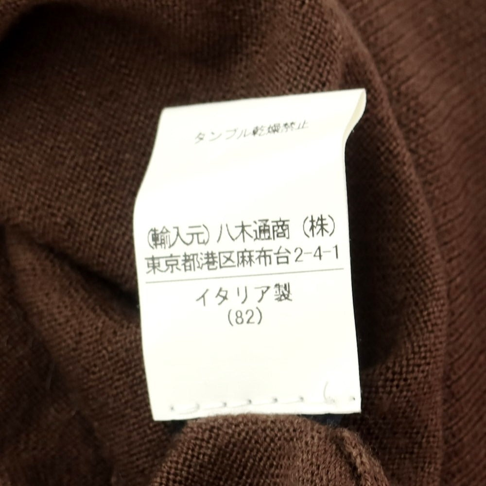 [Used] Drumohr high gauge wool V-neck knit, brown [38] [Condition rank B] ​​[Men&